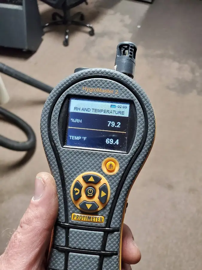 Moisture meter humidity assessment for Fire & Smoke Damage Restoration in Sylvester